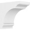 Ekena Millwork Standard Hughes Architectural Grade PVC Bracket, 3 1/2"W x 6"D x 6"H BKTP04X06X06HUG - alternate 1